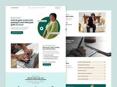 Landing Page : Leadership and Coaching coaching landing page leadership ui us design ux ux design web design