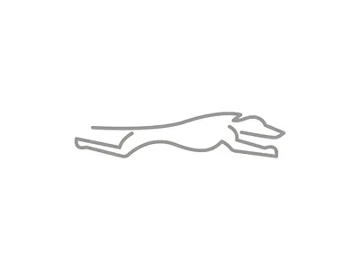 Greyhound Dog Logo animal logo design dog dog logo fast greyhound dog greyhound logo line outline pet race run simple logo