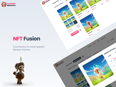 Polychain Monsters: NFT Fusion crypto design graphic design nft product design ui ux web3