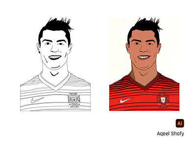 Cristiano Ronaldo Vector Design adobe cr7 cristiano cristianoronaldo design illustration vector vectordesign