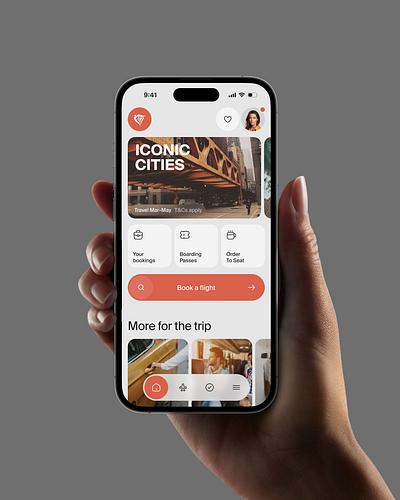 Redesign of the Ryanair app app design ui