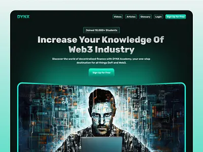 Web3 Learning Website Design blockchain branding crypto dapps decentralized defi homepage landing landingpage landingpageui logo metaverse nft productdesign uidesign web3 web3landingpage web3products webdesign