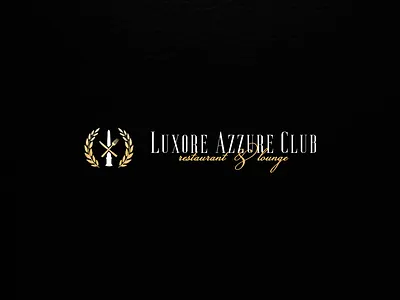 First Taste of Branding - Luxore Azzure Club adobe brand branding club dark design designer fork graphic design greek illustration knife logo lounge luxury new photoshop project restaurant roman