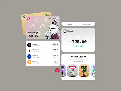 Some extra details of the Crypto wallet app app collectibles crypto app ui ux wallet web3
