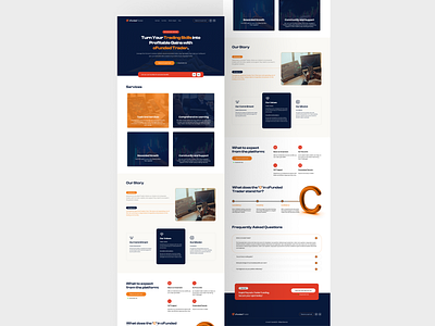 Trading Landing Page Design crypto design forex investing investment landing page money trader trading ui uiesign uiuxdesign ux webdesign