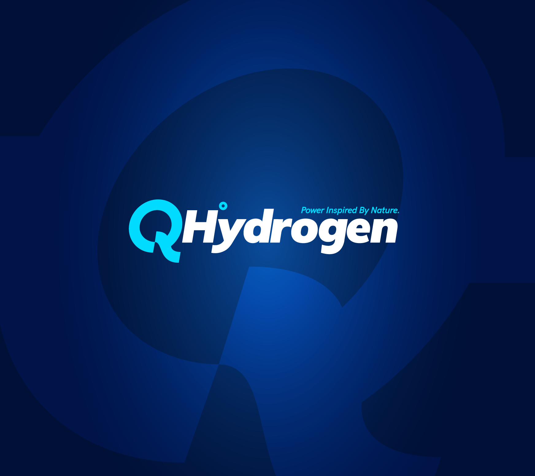 Q Hydrogen branding design graphic design illustration illustration. logo logo design print and pattern