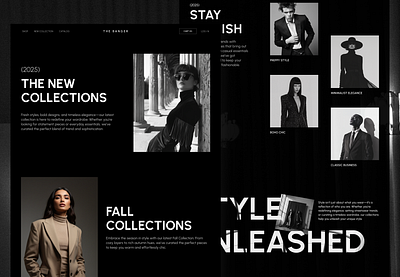 The Banger | Fashion E-Commerce UI darkmode fashion landing style ui webdesign