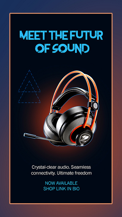 HEADPHONE branding graphic design photoshop ui