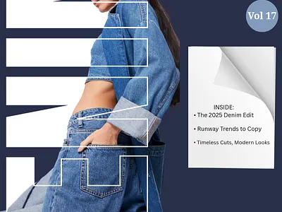 Denim exhibition branding graphic design