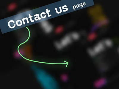 Contact Us pg bold brutalism contact us dark minimal neobrutalism ui web web design