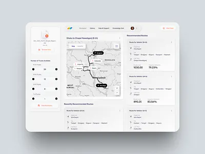 Pothik – AI-Powered Route Optimization for Smarter FMCG Distribu ai ai product aiux analytics dashboard data driven desktop distribution tech fmcg khalid hasan zibon logistics map maps optimization route supply chain transport tech ux web zibon.design