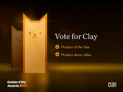 Golden Kitty Awards awards clay demo video golden kitty product product hunt