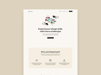 Designloops branding design desktop logo minimal product design typography ui ux website