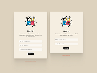 Design Loops - Sign up & Sign In auth authentication branding design desktop element illustration log in logo minimal sign up typography ui ux website