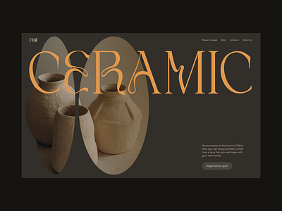 Ceramic Masterclasses Concept art ceramics clay clay dish clay vase concept creation design education handmade hobby inspiration masterclass modern typography ui ux webdesign