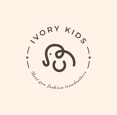 Ivory Kids brand identity branding flyer graphic design logo mockups