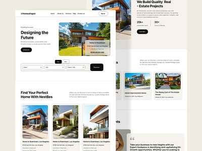 Real estate websie homepage best landing page landing page modern real estate real estate design real estate homepage real estate ui