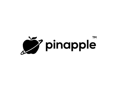 pinapple (🧷+🍎) Logo Design abstract apple logo best logo branding creative fintech fruit logo illustration ldalamgir logo logo design logo trends 2023 logotype mark minimal pinapple pineapple logo technology ui vector