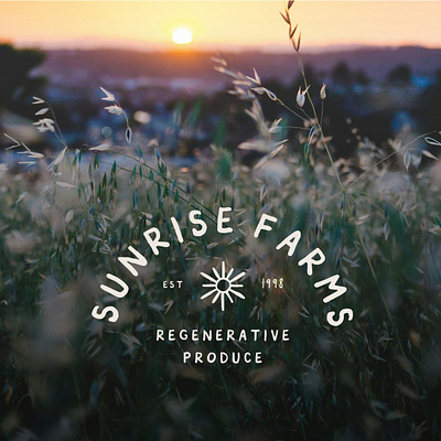 Sunrise Farms Brand Identity branding farming graphic design logo packaging sustainability
