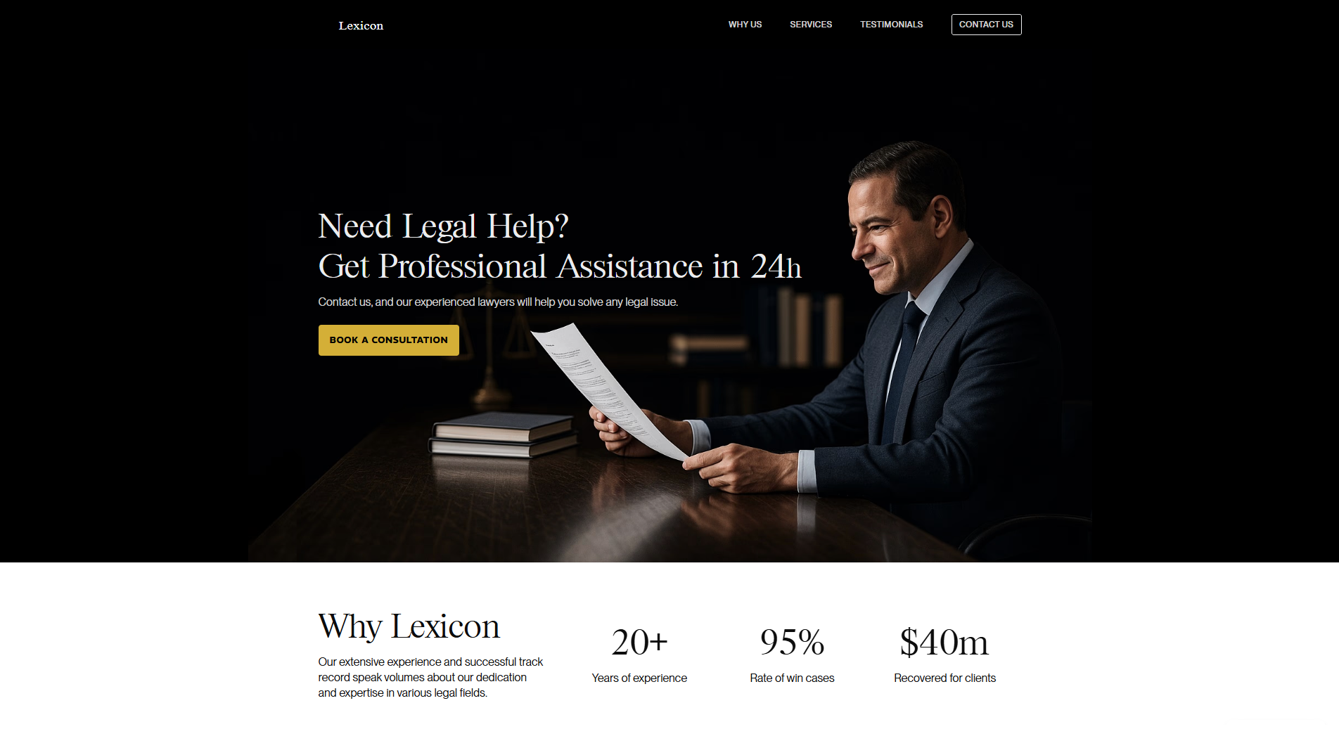Lawyer website design designer landing law lawyer page ui ux website www