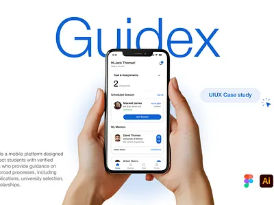 Guidex Mobile App Case Study app ui case study dailyux designportfolio designprocess designthinking industry design latest design mobileappcasestudy mobileuiux problemsolving productdesign topcasestudy ui uidesignidea userresearch uxaudit uxcasestudy uxprocess uxtrends