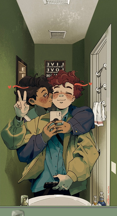 Lovebirds - Art Study art art study artwork illustration