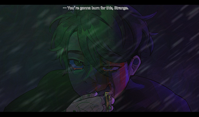 -- "You're gonna burn for this, Strange." art artwork illustration