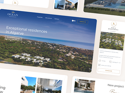 Ocean Properties Website algarve architecture branding brocode clean design estate house luxury mobile modern pool portugal real realestate ui ux web website