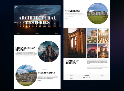 Mysteries Website branding design figma graphic design ui ux website