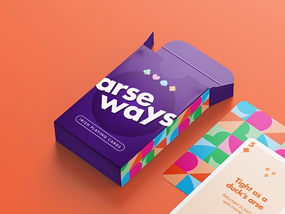 Arseways Packaging arseways brand branding cards design graphic design ireland irish packaging playing cards