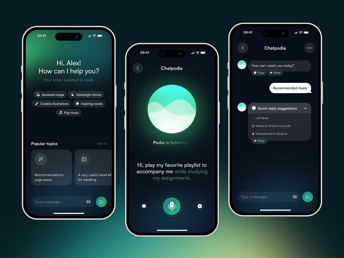 Browse thousands of Ai Assistant App images for design inspiration ...