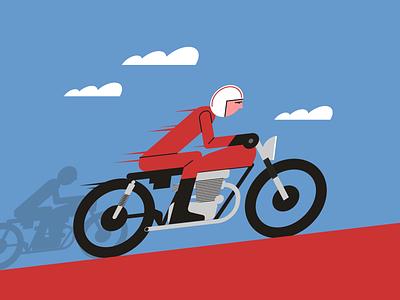 Cafe Racer caferacer illustraion illustration illustration art illustration digital illustrations minimalist motorcycle race seattle