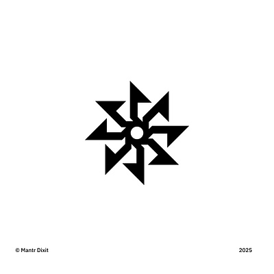 Star Logo abstract branding creative graphic design illustration logo minimalistic modern revolve rotation spiral star