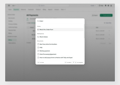 Quick Search UI Concept clean design interaction design minimal design modal ui saas search search search modal ui kit web design