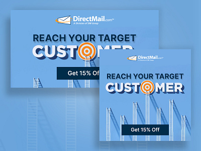 DirectMail.com Responsive Search Ad Creative advertising branding design digital design illustration ppc