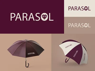 Parasol Premium Logo branding design graphic design logo typography umbrela