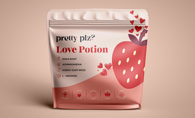 Pretty Plz Love Potion Supplement Packaging 3 3d adorable food pouch
