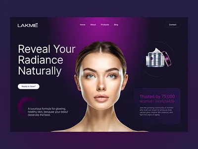 LAKMÉ - Beauty Cream Product Concept concept design ui web website