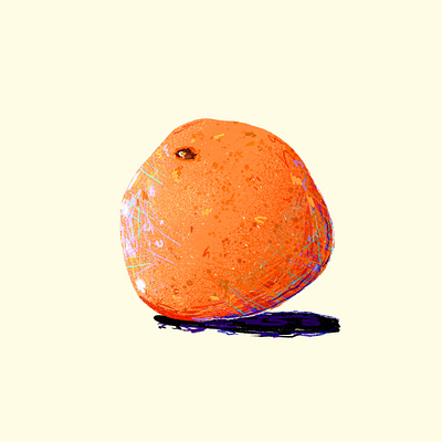 orange art food illustration illustration procreate
