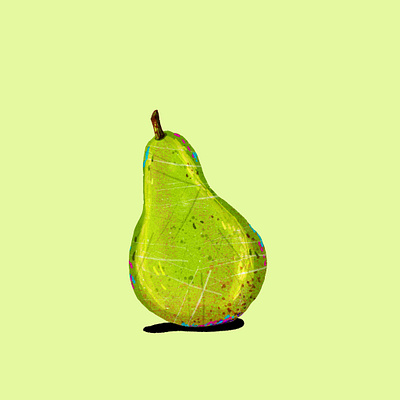 pear art food illustration illustration procreate
