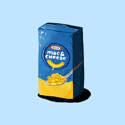 mac & cheese art food illustration illustration procreate