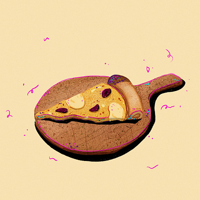 pizza art food illustration illustration procreate