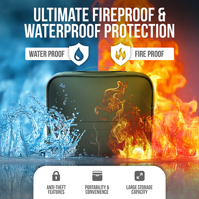 FireProof Bag - Amazon Listing Image Designs graphic design