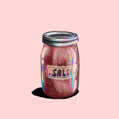 salsa art food illustration illustration procreate