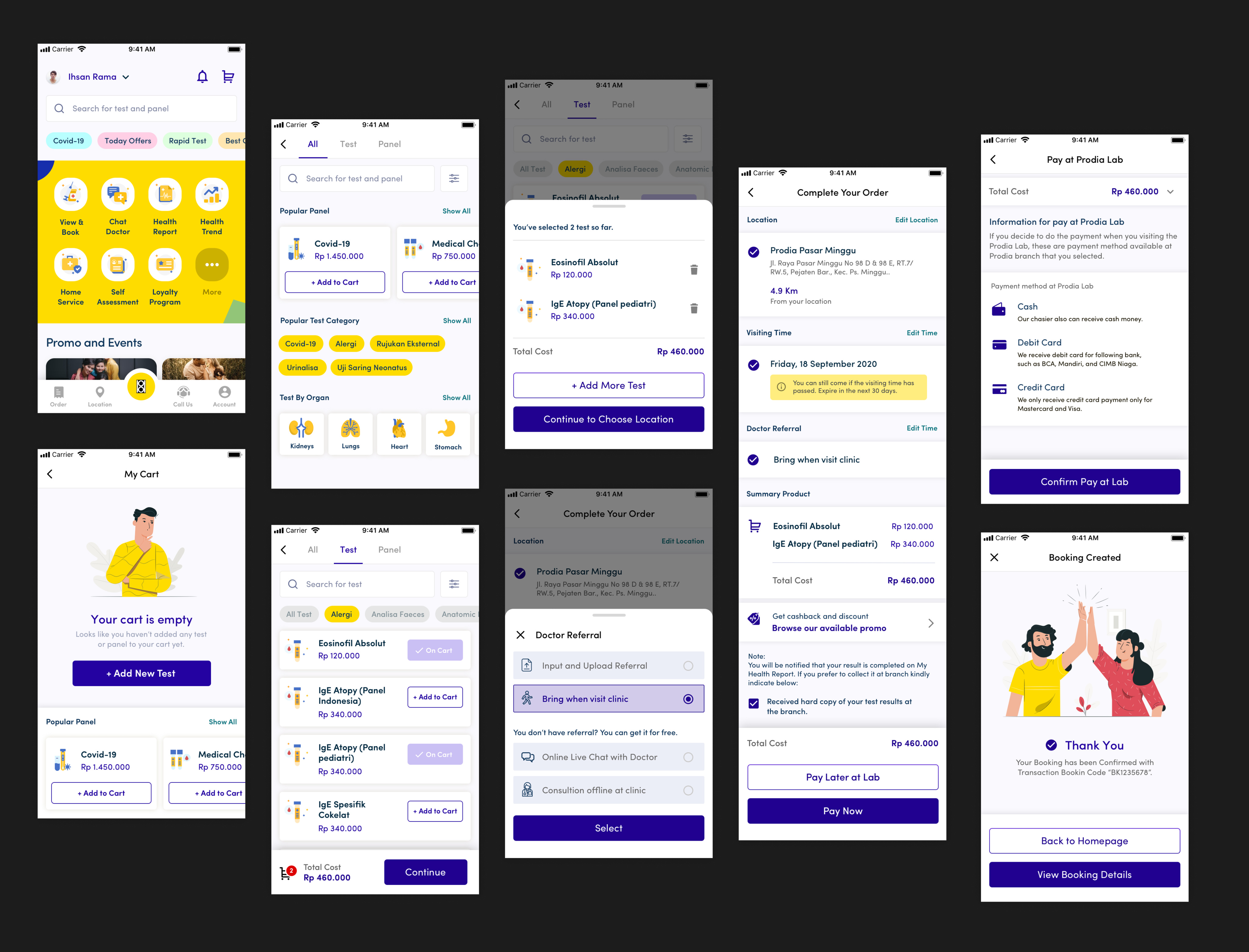 Prodia Mobile App Concept branding graphic design illustration iphone landing page logo mobile ui ux
