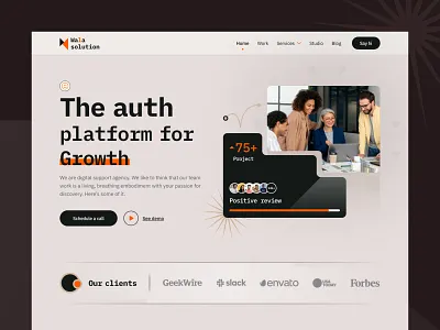 Creative Agency Landing Page Website ✌️ agency agency website company creative agency designer digital agency homepage landingpage portfolio portfoliovwebsite studio tech tech solution uidesign uiux web web design webdesign website website designer