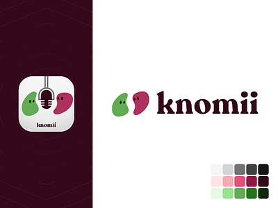 Knomii Visual Identity branding coaching logo podcast wellness