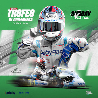 Race Poster design flyer gokart graphic design illustration instagram post manipulation poster race racer racing social media