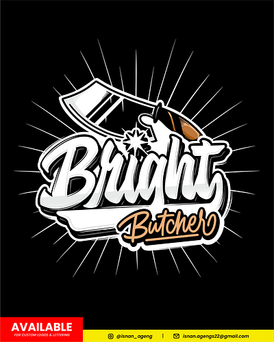 Butcher Logo Design butcher calligraphy design hand drawn illustration lettering lettering logo logotype typography