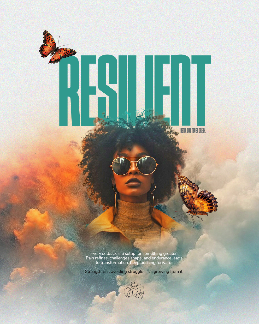 Ricky's Introspection IG Series. graphic design